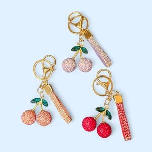 Colorful Cherry Keychains